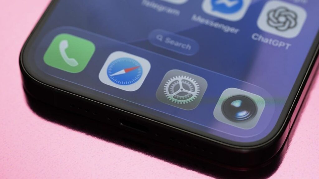 an image of an i phone showcasing ios 26 update