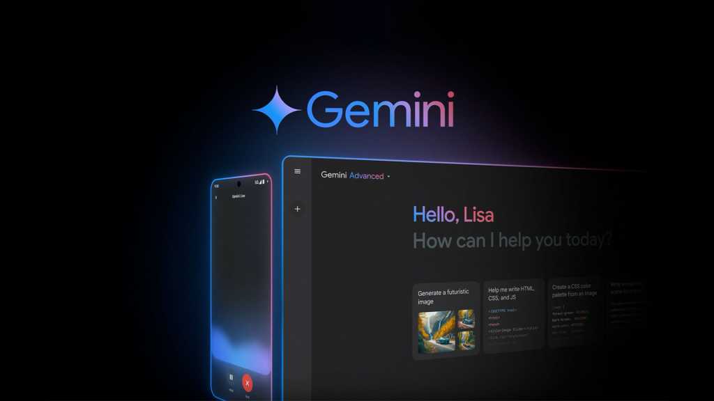 a visual graphic showcasing gemini ai ui