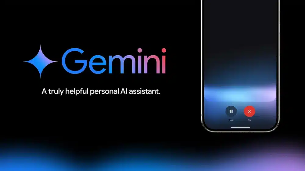 a graphic showcasing google gemini ui
