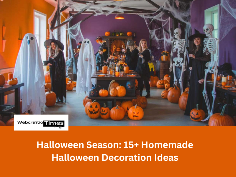 a home decorated in Halloween theme