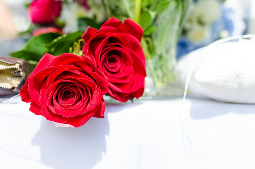 artificial fake roses bouquet