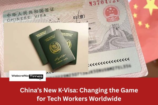 China’s New K-Visa: Changing the Game for Tech Workers Worldwide an image of passport and chinese k visa with some text on it