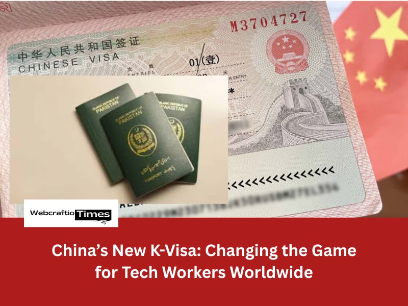 an image of passport and chinese k visa with some text on it