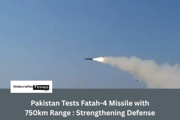 Pakistan Tests Fatah-4 Missile with 750km Range : Strengthening Defense fatah 4 cruise missile flying in the sky after the launch