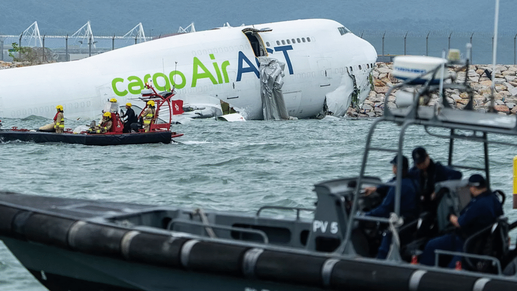 Hong Kong Plane Crash Image
