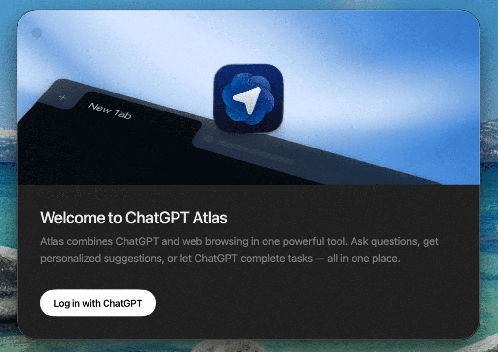 a graphic image showing chatgpt atlas