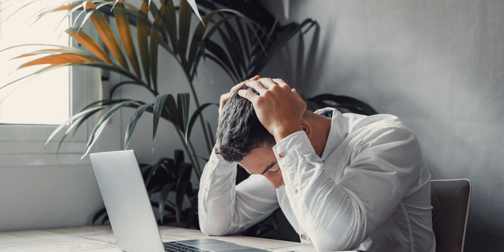 a man suffering from depression