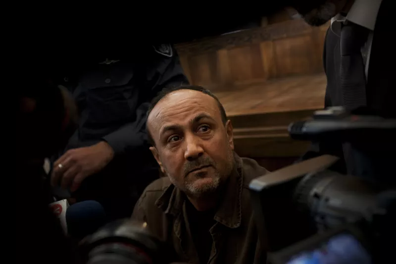 image shows Palestinian leader Marwan Barghouti